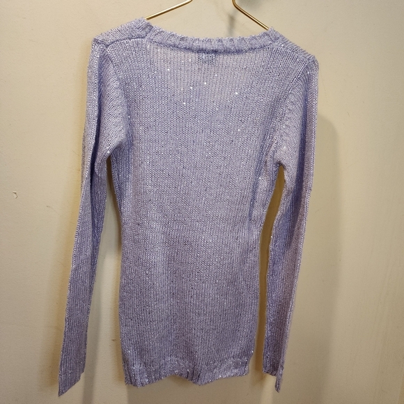 Rue21 Purple Sequins Women's Crew Neck Sweater by Pink Rose Size M NWT - Picture 7 of 9